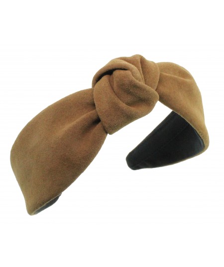 Maple suede center turban headband