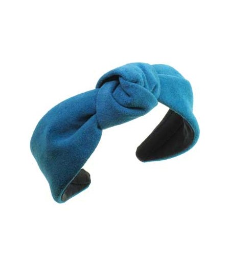 Turquoise Suede Center Turban Headband