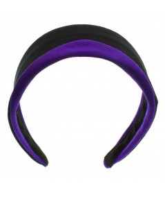 Black with Violet Trim Princess Headband