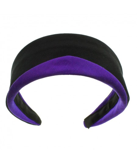 Black with Violet Trim Princess Headband