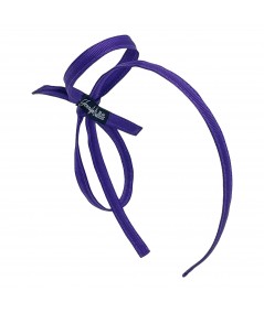 Purple Grosgrain Abstract Headpiece