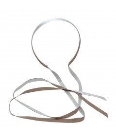 Sable - Cream Satin Long Tie Headband