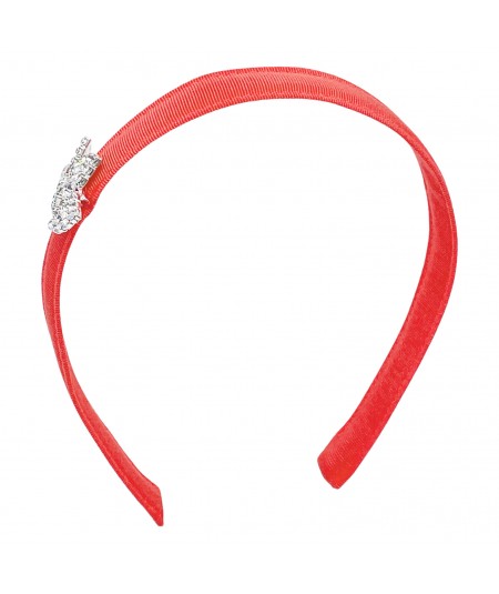 Coral Bowtie Sparkle Headband