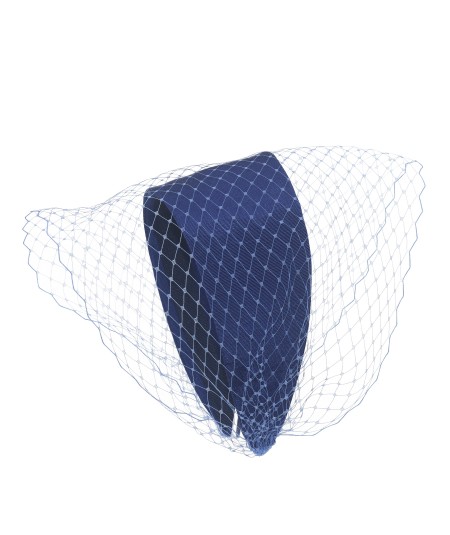 Corsair Blue with Ocean Changeable Veil Headband