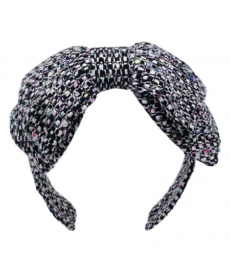Chelsea Silk Print Double Bow Headband