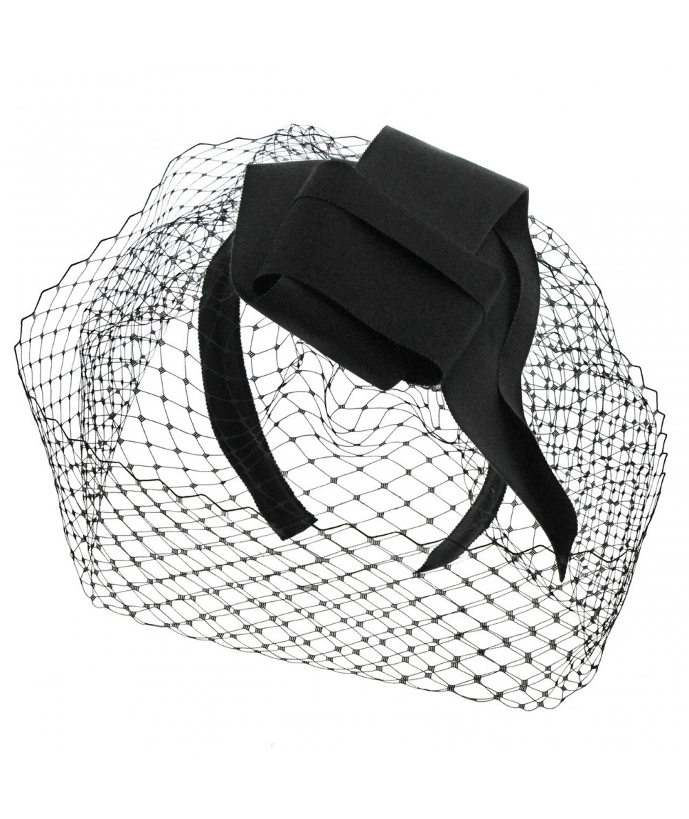 fcr23-veiling-fascinator-with-grosgrain-abstract-origami-knot