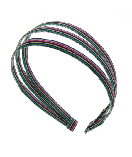 grosgrain stripe 3 piece headband