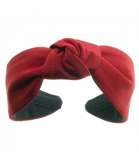 Red bengaline-center-turban-headband