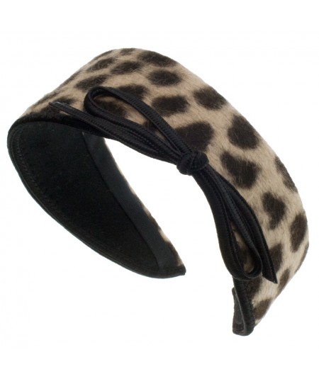 Dalmatian Animal Print Felt Jackie O Headband