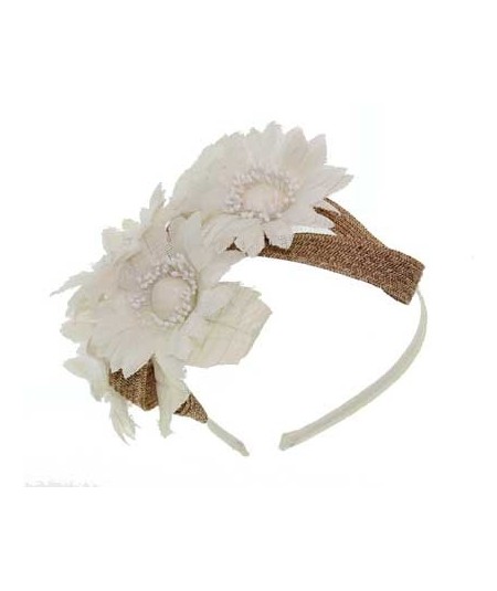 Summer Floral with Toyo Straw Headpiece