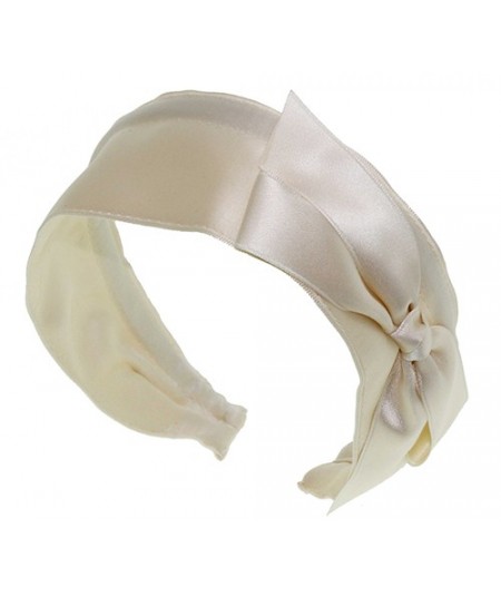 Bridal Satin Side Bow Headband