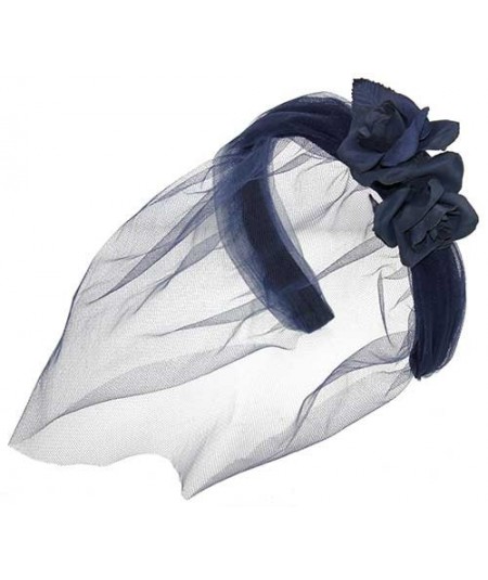 Tulle Fascinator with Side Flower Detail