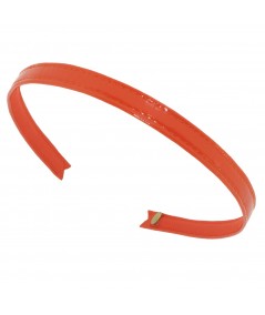 Patent Leather Headband - Orange