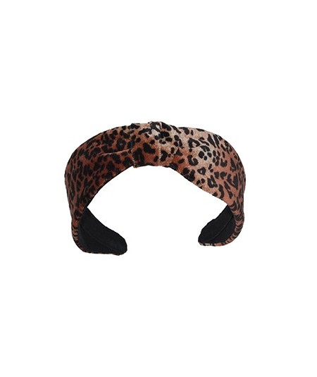 Leopard Velvet Center Divot Headband