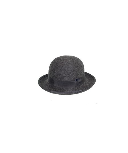 Bowler Mens Grey Wide Brim Hat