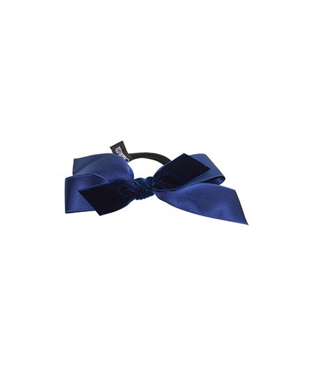 Satin and Velvet Ribbon Bow Hair Tie