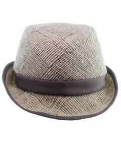 Men's Wool Tweed Fedora Hat