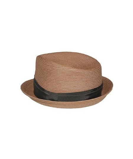 Men's Colored Stitch Hat with Wide Grosgrain Band