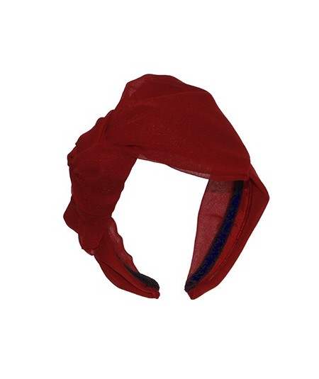 Red Silk Side Bow Headband