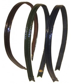 Patent Leather Headband -Brown-Olive-Cobalt