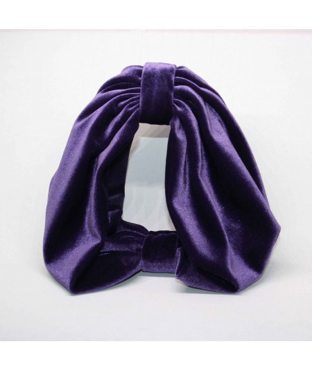 Purple headband turban