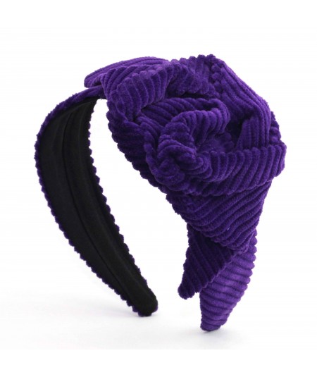 Purple  Headband Corduroy