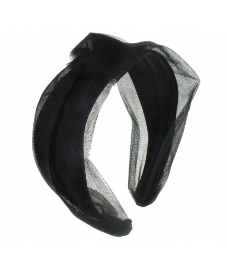  Black headband turban