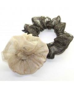 PY747 Light Gold and Dark Gold scrunchie for hair