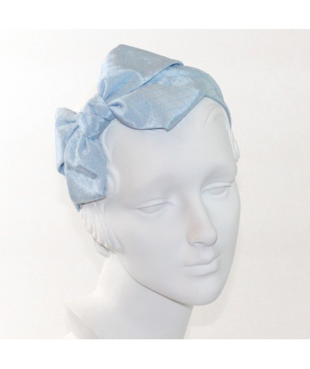 Pale Blue Veiling Side Bow Headband