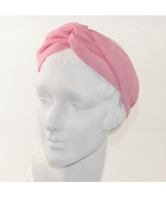 Pretty Pink Silk Chiffon Turbanista Headpiece