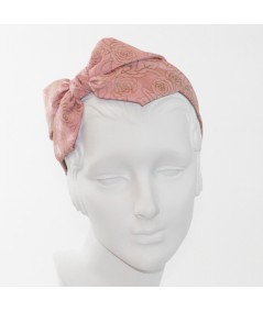 Rose Print Carolina Bow Headband