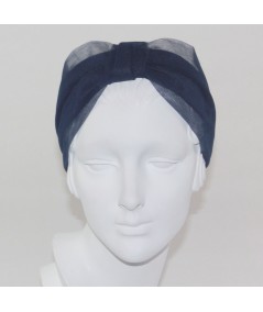 Navy headband turban
