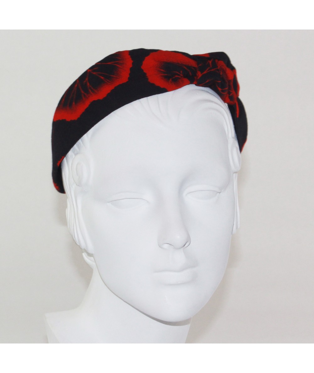 Flower Print Side Turban Headband