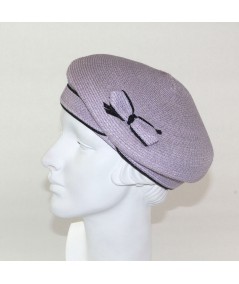 Pagalina Beret Hat with Side Bow