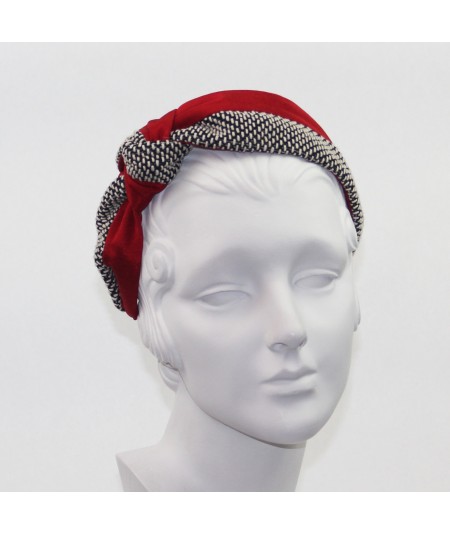 Cardinal Bengaline and Spectator Boucle Side Turban Headband
