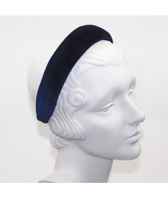 Navy Velvet Medium Padded Headband