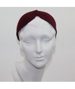Wine Felt Center Turban Headband
