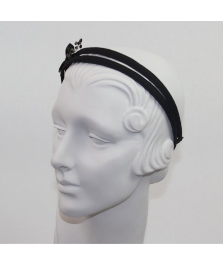 Grosgrain Double Headband with Cosmic Spray