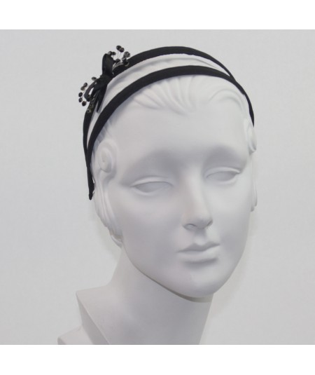Grosgrain Double Headband with Cosmic Spray