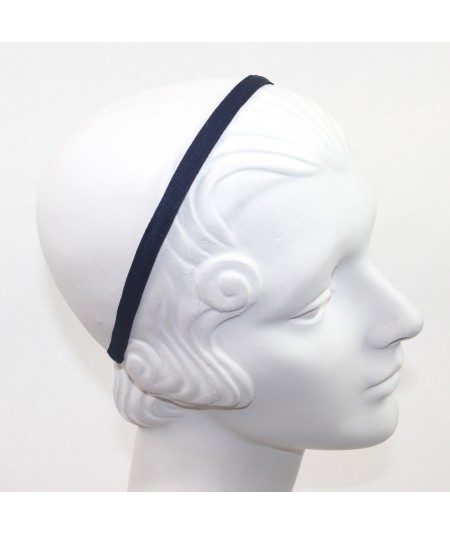 Navy Grosgrain Basic Skinny Headband