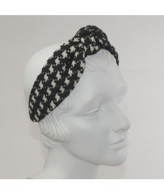 Jersey Checkers Center Turban Headband