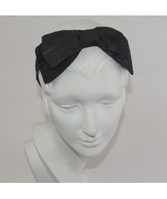 Floral Print Center Double Bow Headband