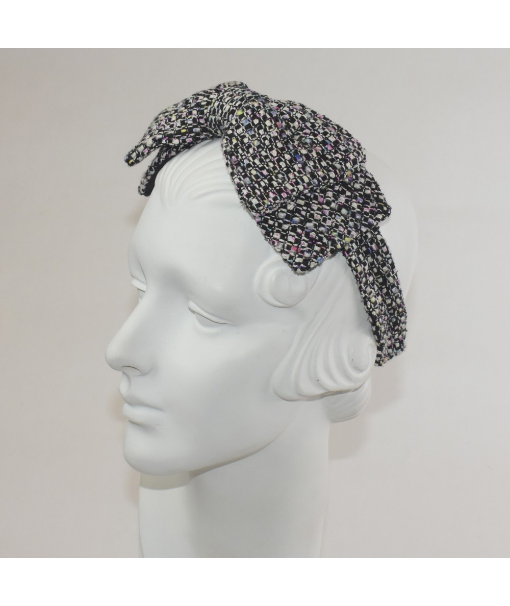 Chelsea Silk Print  Double Bow Headband