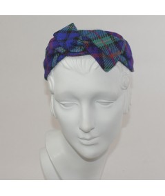 Mott Street Silk Print Swivel Headband