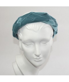 Williamsbur Blue Velvet Braided Ribbon Headband