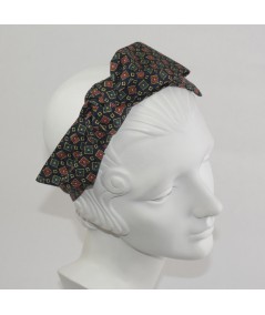 Gucci Silk Print Side Bow Headband
