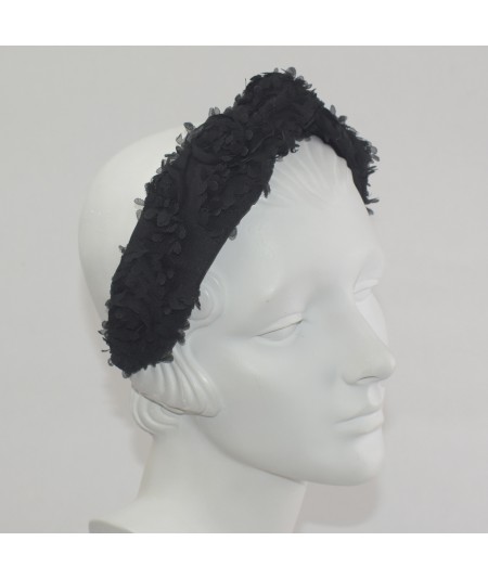 Black Roses Harlow Turban Headband