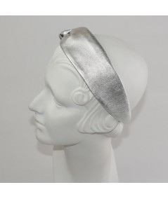 Metallic Leather Side Knot Headband