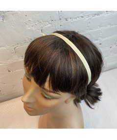 Cream Grosgrain Side Bow and Sparkle Headband